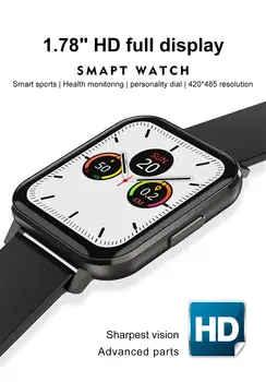 DTX Smartwatch 1.78 palčni HD Velik Zaslon Moških IP68 EKG Pametno Gledati Multi-Športni Način Krvni Tlak Kisika ročno uro VS P8 PRO W98