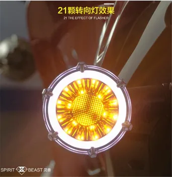 DUH ZVERI Motocikel Turn Luči, Spremenjen vodoodporna LED Dekorativni Dodatki Opozorilne Luči Motorji Dnevnih Luči