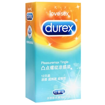 Durex Kondomi XXL 56mm Magibox Pleasuremax Petelin Rokav Naravnega Lateksa, Rebraste Sporal Jagodni okus Kondomi Sex Igrača za Moške
