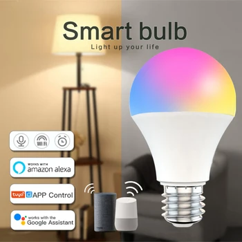 E27 220V Smart Wifi Žarnica Zatemnitev Žarnica 9W RGBCW Smart Žarnice Glasovni Nadzor Dela Z Alexa googlova Domača stran Dropshipping