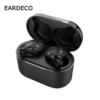 EARDECO Pravi Brezžični Čepkov TWS Šport Slušalka Bluetooth Slušalke V Uho Brezžične Slušalke za Prostoročno Dotik za Nadzor Slušalke