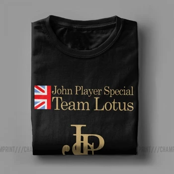 Edinstven John Player Special Team Lotus T-Majice, Moške, Bombaž T Srajce John Igralec Ekipe Avto Čelada Kratek Rokav Tee Shirt Darilo