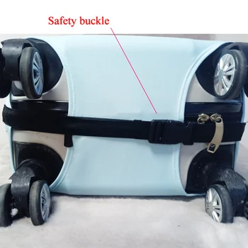 Elastični Prtljage Zaščitni Pokrov Primeru Za Kovček Zaščitni Pokrov Vozička Primerih Zajema 3D Potovalni Pripomočki Dumbo Vzorec 10d