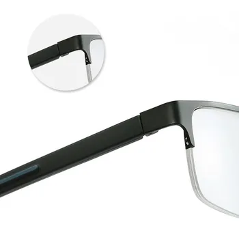 Elbru Kvadratnih Pol Okvir Obravnavi Očala Moških Klasičnih Poslovnih Kovinski Okvir Presbyopia Očala Z+1.0+4.0 Za Starše Darila