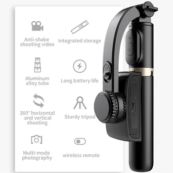 FANGTUOSI Ročni Gimbal Stabilizator Z Bluetooth zaklopa Stojalo Za Pametni telefon delovanje fotoaparata Snemanje Videa Vlog v Živo