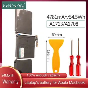 FERISING Original 54.5 Wh 4781mah A1713 Nov Laptop Baterija Za Apple MacBook Pro 13