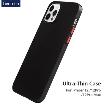 Fivetech 0,2 mm Ultra Tanko Ohišje za iPhone 12/12 Pro Max /12 Pro/12 Mini Popolno Zaščito Shockproof Primerih, Motnega, Telefon Kritje
