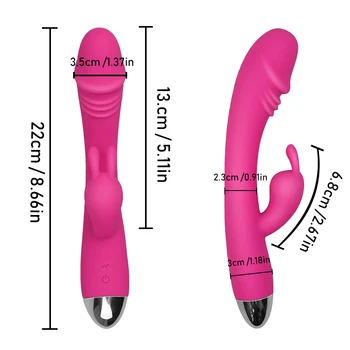 FLXUR Rabbit Vibrator za Žensko, Dildo, Vibrator G Spot Vagina Massager Klitoris Stimulator Ženska Masturbacija Sex Igrače Za Ženske
