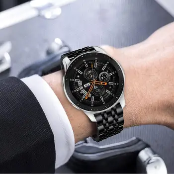 Galaxy watch 46mm band za Samsung Prestavi S3 Obmejni pas GT2 S 3 22 mm iz Nerjavečega jekla zapestnico Huawei watch GT 2 Trak 46 mm 22