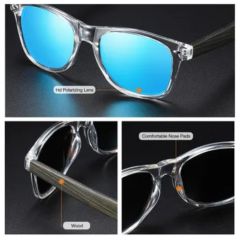 GM Bambusa sončna Očala Moški Ženske Potovanja sončna Očala Lesene Noge Očala Modna blagovna Znamka, Design sončna Očala Moški Ženski Z Box