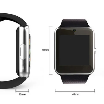 GT08 Smart Watch Ura Podpira TF Kartice Sim Modri Zob Povezovanje Smartwatch Moških ročno uro