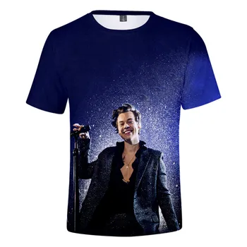 Harry Styles Tiskanje 3d majica s kratkimi rokavi Ženske Moški Fine Line Tee Shirt Zdravljenje Ljudi Z Dobroto Majica s kratkimi rokavi Ženske Harajuku Hip Hop Tshirt