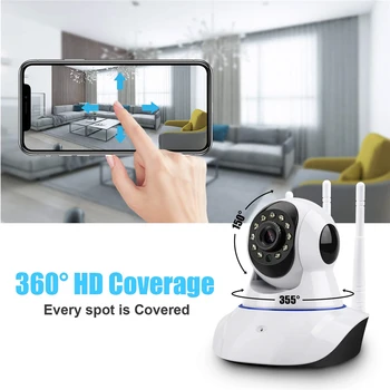 HD 1080P Oblak Wifi IP Kamera Home Security Kamera Baby Monitor Nočno gledanje Video Kamera Intelligent Auto Tracking P2P IR
