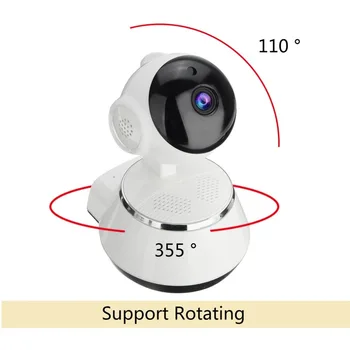 HD 720P Home Security WiFi IP Kamera, Prenosni mini dvosmerni Audio Brezžične Fotoaparat Night Vision CCTV WiFi Kamera Baby Monitor