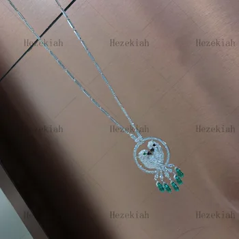 Hezekiah luksuzni papiga ogrlica Visoke kakovosti luksuzni ženske ogrlica Ples stranka, Dame in gospe Temperament