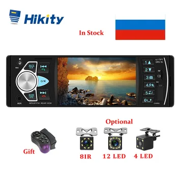 Hikity 1Din avtoradio 4022D UKV Stereo Avdio Predvajalnik Bluetooth Autoradio Diktafon Podporo Rearview Fotoaparat Volan Contral