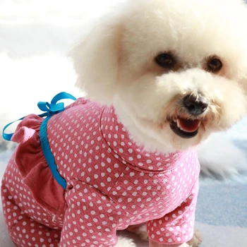 Hišni Pes Zimska Oblačila Toplo Zgostitev Bombaž Jumpsuit Princess Style Kuža Jakno Za Majhne Pse Zaščito Trebuh Plašč Chihuahua