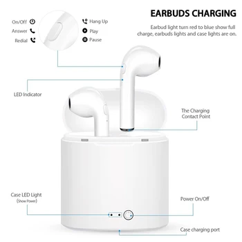 I7 i12 Air3 TWS Brezžični Čepkov Bluetooth Stereo Slušalke, brezžične slušalke bluetooth handfree slušalka univerzalno auriculares