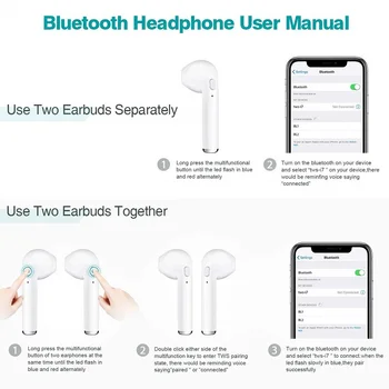 I7s TWS Brezžične Bluetooth Slušalke za ASUS Zenfone Živo L1 (G552KL) Pojdi Izdaja Glasbo Slušalka Polnjenje Box