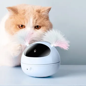 Interaktivni Laser Mačka Igrača Samodejno Laserski kazalnik Obračanje Mačke Elektronske Igrače za Spodbujanje Uveljavljanja 360-Stopinjski Nastavljiv