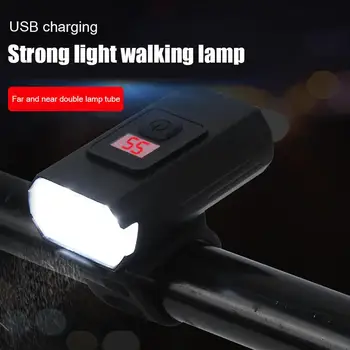 Izposoja Svetlobe Rainproof Polnjenje prek kabla USB LED 700 Lumnov MTB Spredaj Žarnice Žarometov 6 Načini Ultralahkih Svetilka Luč Kolo+Luč