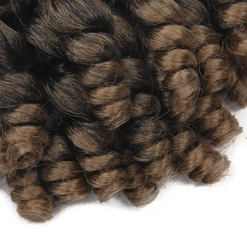 Jamajški odklonijo curl kvačkanje lase razširitve vpletanje las siva palico kodraste lase crotchet