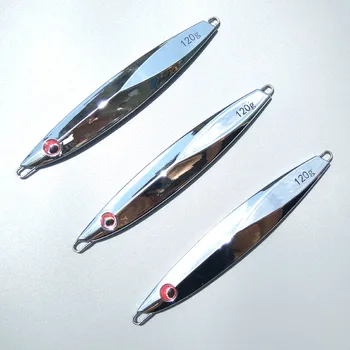 Japonska 1pc 40g/60 g/80 g/100 g/120g srebrni barvi s 3D oči vodi ribe vodi šablona nož šablona super dobra kvaliteta