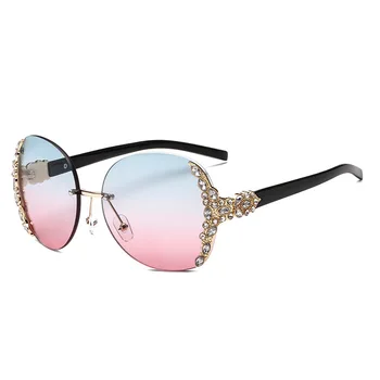 JASPEER Novo 2020 Diamond Modna sončna Očala Ženske, Moške, Kovinsko Rimless sončna Očala blagovne Znamke Design Žensk Očala UV400