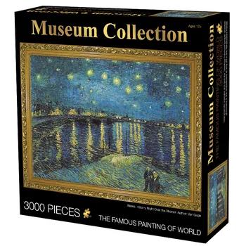 Jigsaw Puzzle 3000 kosov adultes Svetovno Znanih Zvezdnato Noč Debelejši Krajine Puzzle Izobraževanja Za Odrasle, Otroke, Otroci Igrače
