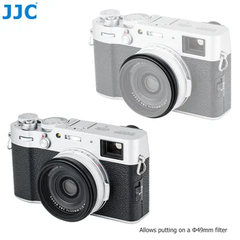 JJC Objektiv Kamere Kapuco Odtenek Protector & Adapter Ring Za Fujifilm X100V X100 X100S X100T X100F Zamenjajte Fujifilm LH-X100 & AR-X100