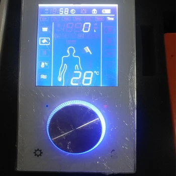 JMKWS Digitalni LCD Tuš Pipa 2 Curki Smart Display Termostat Tuš Mešalnik Zaslon na Dotik za Nadzor Temperature Pretoka Vode Kopel