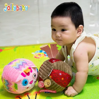 Jollybaby Pliš Plišaste Baby Kroglice Izobraževalne Igrače, Mehko Živali Klopotec Udobje Učenje Občutek za Otroke Otroka 0-12 Mesecev Darilo