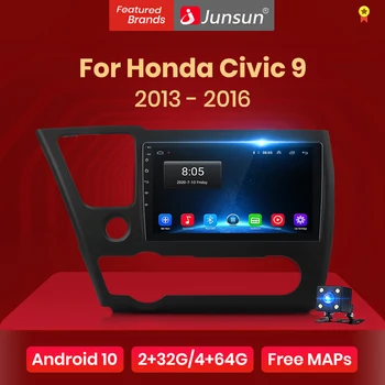 Junsun V1 Android 10.0 DSP CarPlay Avto Radio Multimedijski Predvajalnik Videa, Samodejno Stereo GPS Za Honda Civic 9 2013 - 2016 2 din dvd