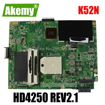 K52N Motherboard HD4250 REV2.1 Za Asus A52N K52N X52N Prenosni računalnik z matično ploščo K52N Mainboard K52N Motherboard test OK