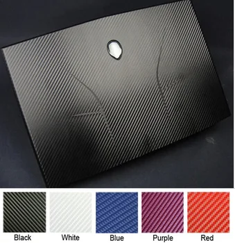 KH Laptop Ogljikovih vlaken Usnje Nalepke Kože Kritje Protector za Alienware 14 M14x R1 R2 2010-2013release 1. in 2. generacije