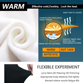 KIDITOKT Kolesarski Bib Hlače Pozimi Coolmax 3D Gel Oblazinjeni Moških MTB Kolo Tesen Toplo Toplotne Izposoja Kolesarske Hlače