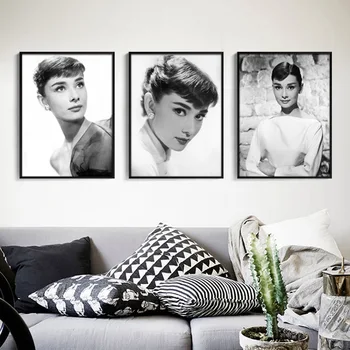 Klasična Zvezde Plakat, Audrey Hepburn, Ki Visi Slikarstvo Retro Nostalgija Dekorativno Slikarstvo Wall Art Dekor Spalnica Dekoracijo