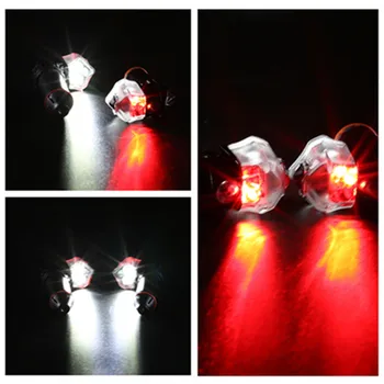Kolo Kolo Svetlobe USB Rechageable LED smerokaze Svetlobe Ročico Koncu Pokrov Vtiča Roko Blok Kape Za Zmagoslavje opozorilna Lučka A1