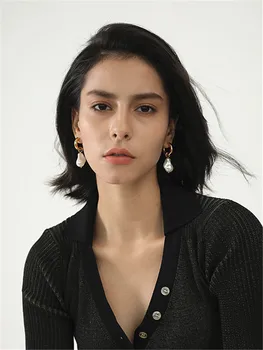 Kshmir Design retro Baročni biser prstan uhani spusti ženski uhani temperament joker eleganten ženski uhani 2020