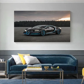 Kul Roadster Avto Pokrajino Plakat Platna Slike Avto Slike Wall Art za Dnevni Sobi Doma Dekor (Brez Okvirja)