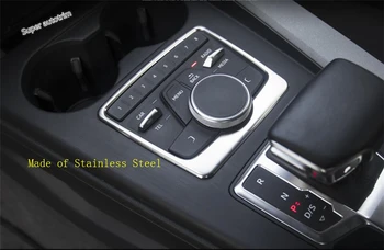 Lapetus Center Za Nadzor Večpredstavnostna Gumb Okvir Pokrova Notranje Trim Za Audi A4 B9 A5 Limuzina / Avant / Allroad Quattro 2016 - 2020
