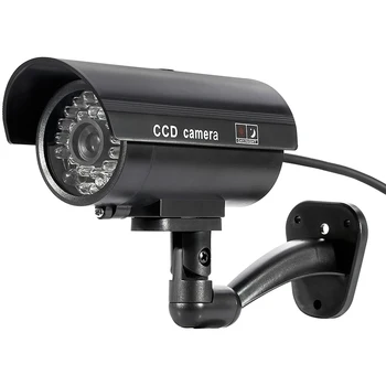 Lažne Kamere Dummy Kamera CCTV Kamera Zunanja Notranja Neprepustna 2pcs AAA baterije IR Bliskavica LED Rdeča Led Video nadzorna Kamera