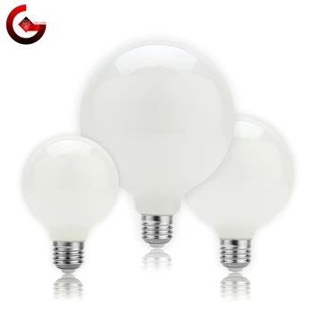 LED Edison Žarnica E27 5W G80 G95 G125 Mlečno Steklo Sijalka 220V-240V Svetu Žogo Žarnica Hladno/Toplo Bela Lampada LED Lučka
