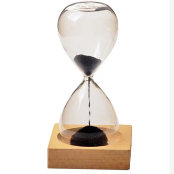 Les+steklo + Železa v Prahu, Peska, iz Železa Cvetenja Magnetni peščena ura z Embalažo peščena ura 13.5 * 5.5 cm Sedežne Darilo Predstavlja