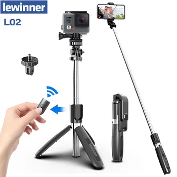 Lewinner Brezžična tehnologija Bluetooth Selfie Palico Stojalo Zložljivo Stojalo Monopod Univerzalno za Pametne telefone za Gopro Športne delovanje Fotoaparata