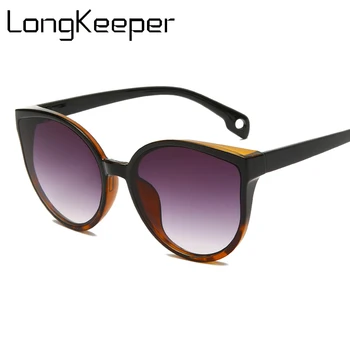 LongKeeper Mačka Oči, sončna Očala Ženske Letnik Gradient Očala Retro sončna Očala Ženska Moda Vožnje Očala UV400 Odtenki