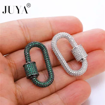 Luksuzni cirkon nosorogovo spirala sponke obesek Juya DIY nakit, izdelava ogrlica, zapestnica materiala za ogrlico