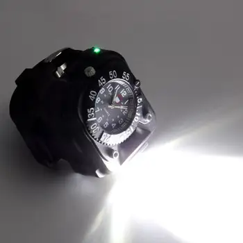 LumiParty LED Zapestje Gledati Svetilko, Baklo Luči USB Polnjenje Zapestje Model Taktično Polnilna Svetilka Led