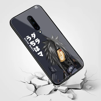 Madara Uchiha anime Naruto TPU mehki silikonski kaljeno steklo telefon primeru zajema lupini Za OnePlus 6 6T 7 Pro 7T