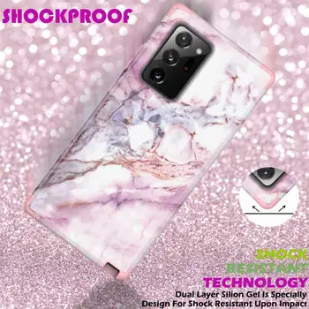 Marmor Hibridni Oklep Ohišje Za Samsung Galaxy Note 20 Ultra Coque 5G 360 Polno Težkih Anti-knock Pokrov Opomba 20 Shockproof Primeru